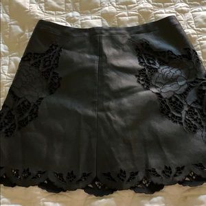 BCBG Faux Leather Skirt. Size 4.